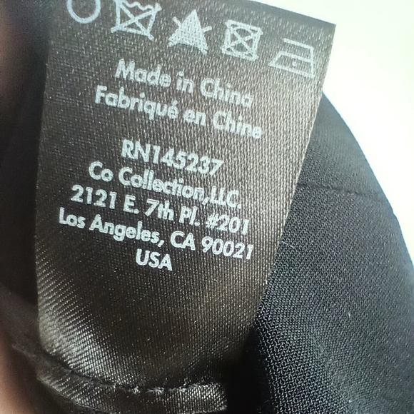 CO Collection Essential Black Pleated Dress Pants Elastic Waist Size XS NWT - Picture 13 of 15